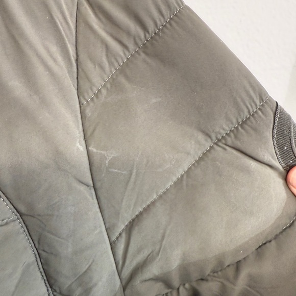 Hooded Quilted Water Repellent Jacket flawed green size XL - Picture 7 of 9